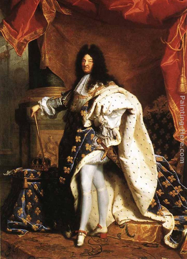Portrait of Louis XIV painting - Hyacinthe Rigaud Portrait of Louis XIV art painting